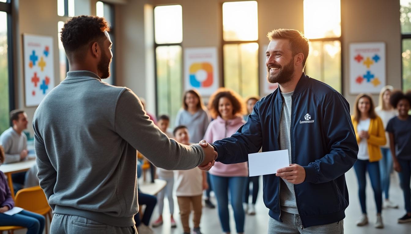 Le Boxing-club Lamballais fait un don de 1 685 € à l’association Autisme 22 pour soutenir leurs actions le boxing-club lamballais soutient l’association autisme 22 en faisant un don de 1 685 €, contribuant ainsi à financer leurs actions en faveur des personnes autistes.