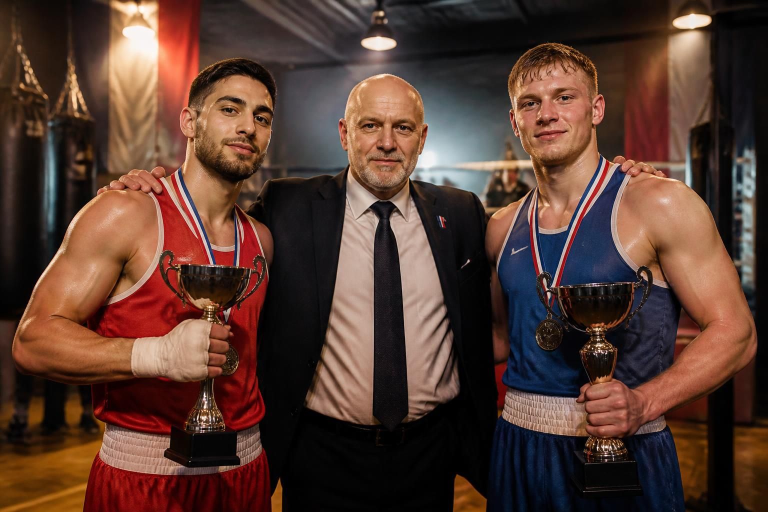 clermont boxe saint-jacques : adel fersi et benedikt croze honorés par la fédération française de boxe pour leurs performances exceptionnelles et leur engagement dans le sport.