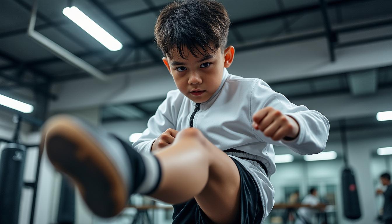 à pibrac, timéo, jeune prodige de 11 ans, remporte le titre de vice-champion de france de boxe, illustrant un talent prometteur dans le monde de la boxe française.