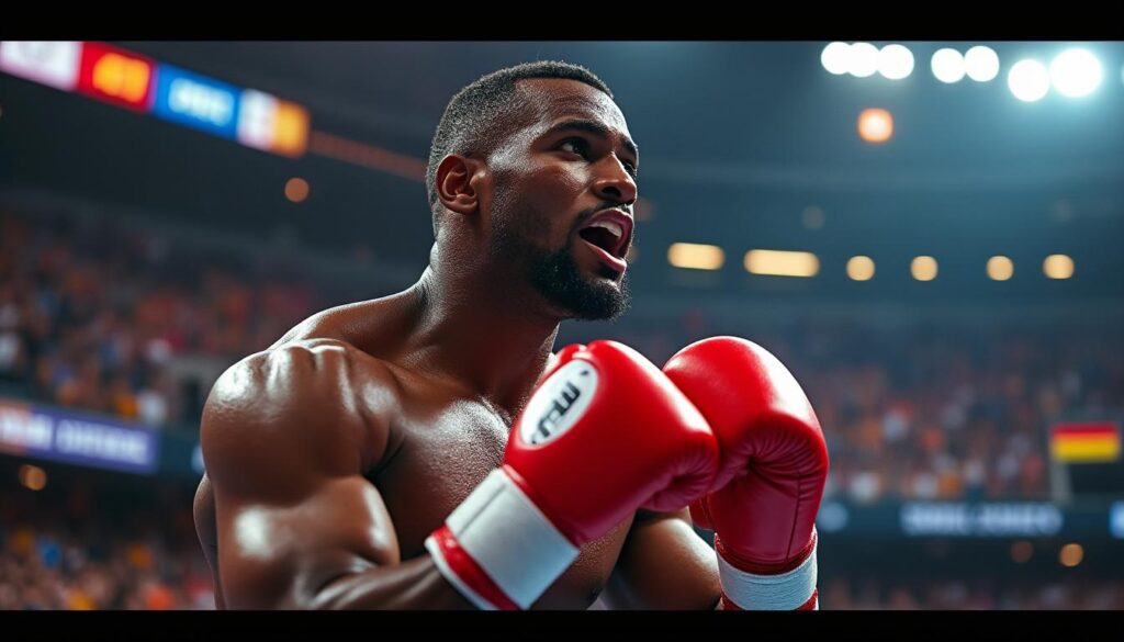 pierre-hubert dibombé de nantes remporte une victoire éclatante en allemagne, affirmant sa place dans le monde de la boxe.