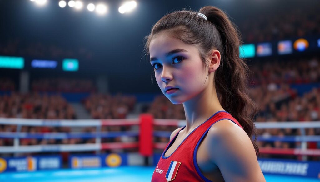 elsa planas, licenciée au boxing carcassonne, atteint les demi-finales du championnat de france cadettes, illustrant son talent et la qualité de son club.