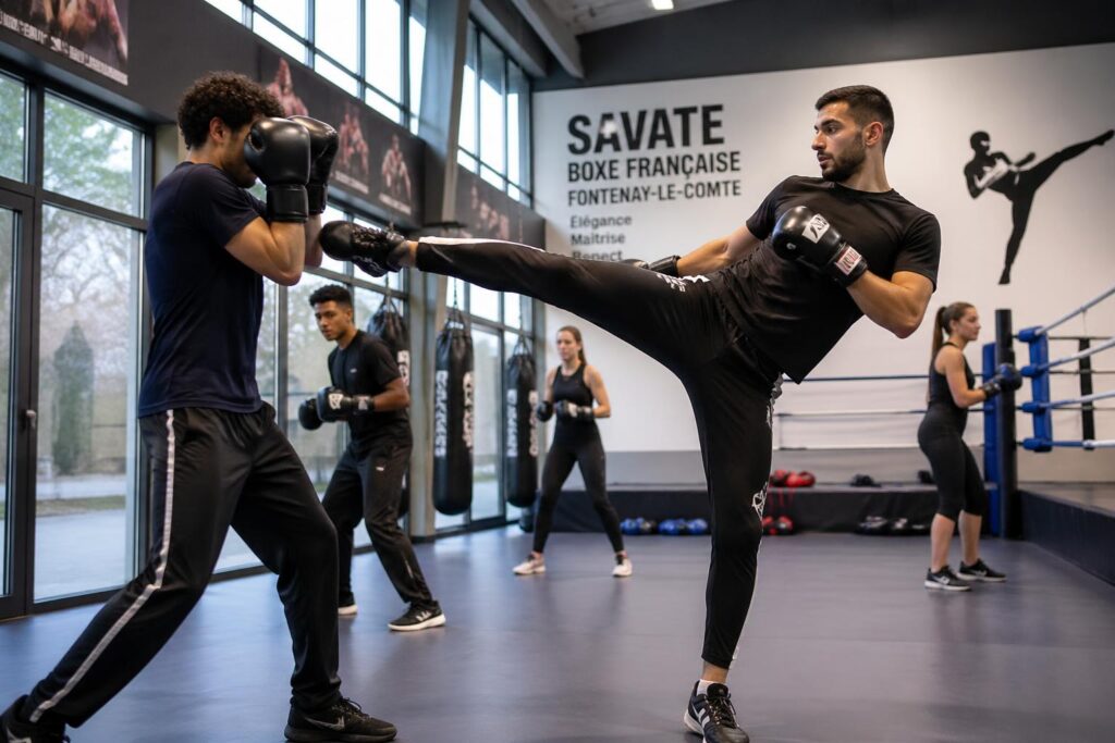 découvrez le club de savate-boxe française à fontenay-le-comte, un art martial aérien et élégant en plein essor, idéal pour allier sport, technique et élégance.