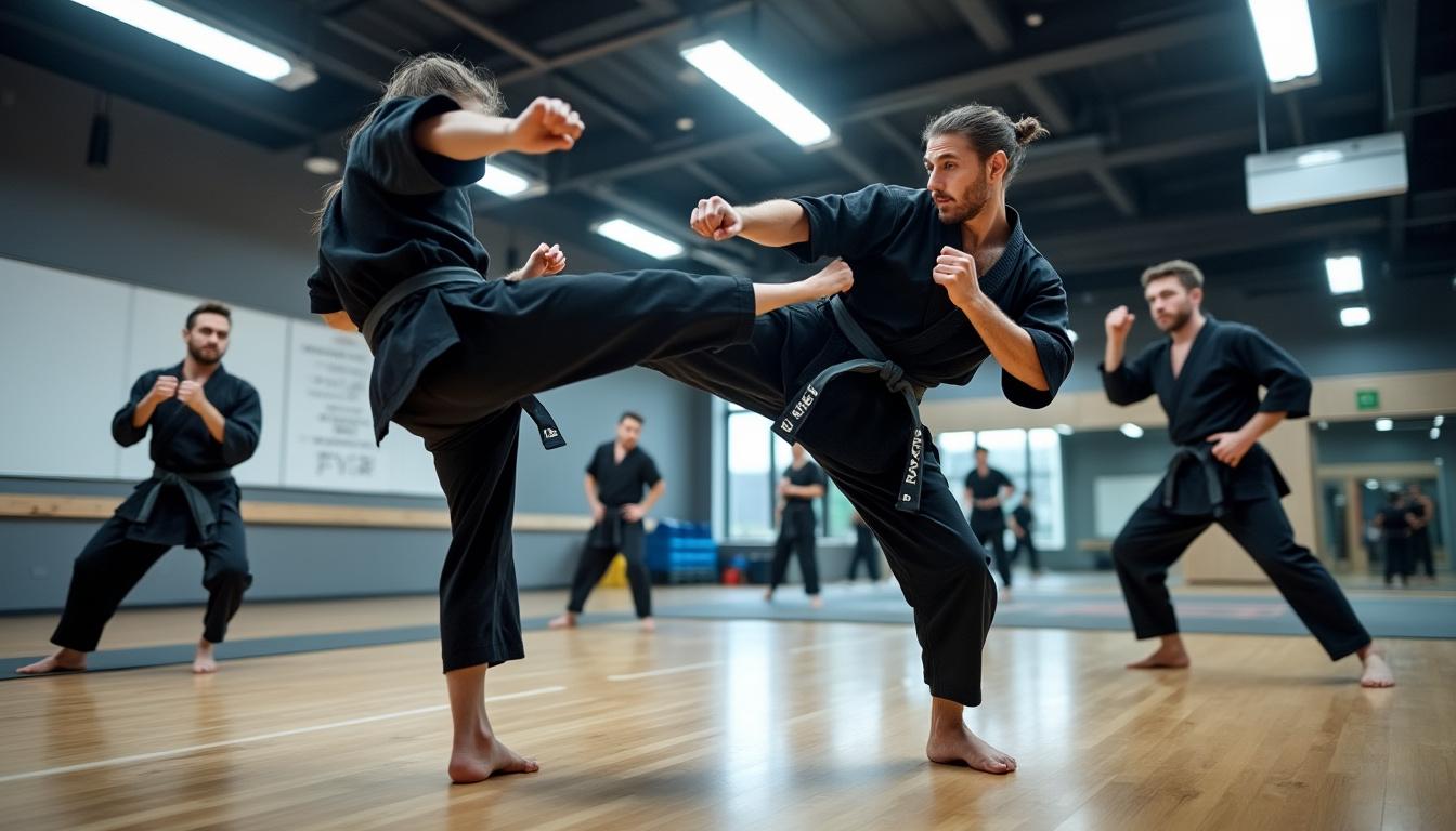 la section karaté du boxing shaolin de gimont progresse et atteint de nouveaux sommets grâce à sa collaboration avec la fédération française.