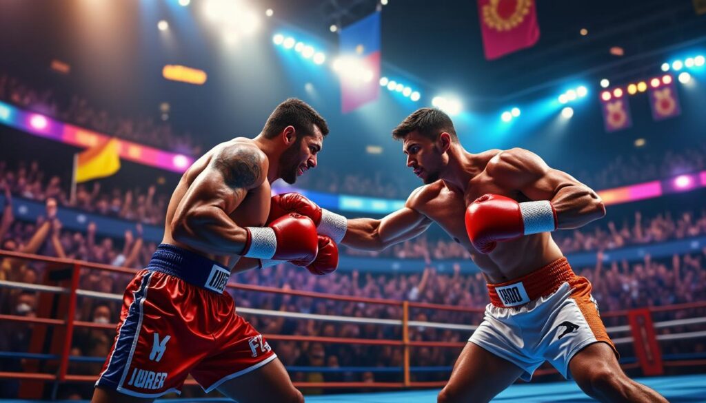 vivez un gala de boxe captivant où chaque coup résonne dans une ambiance électrisante et passionnée, offrant un spectacle inoubliable pour tous les amateurs de sport.