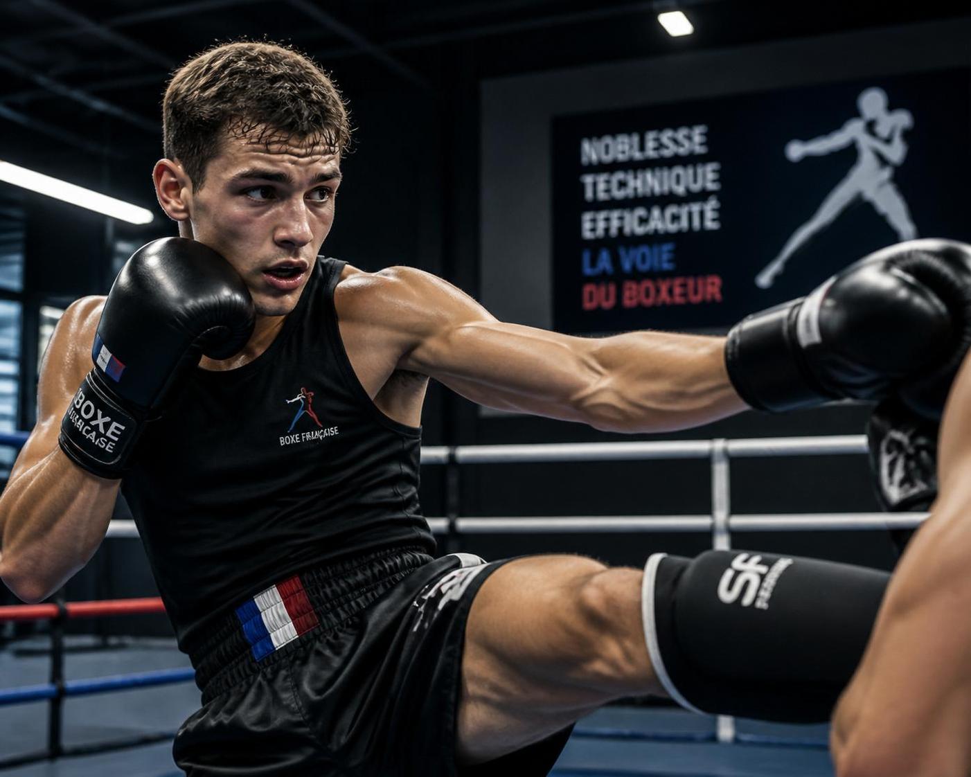 jeff rimasson, fier représentant du lot-et-garonne, remporte le titre de champion lors du championnat de france juniors de boxe française, confirmant son talent et sa détermination.
