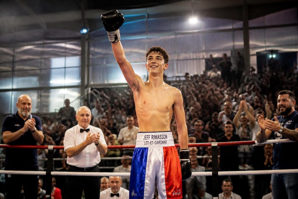 découvrez la victoire de jeff rimasson au championnat de france juniors de boxe française, un exploit fier pour le lot-et-garonne.