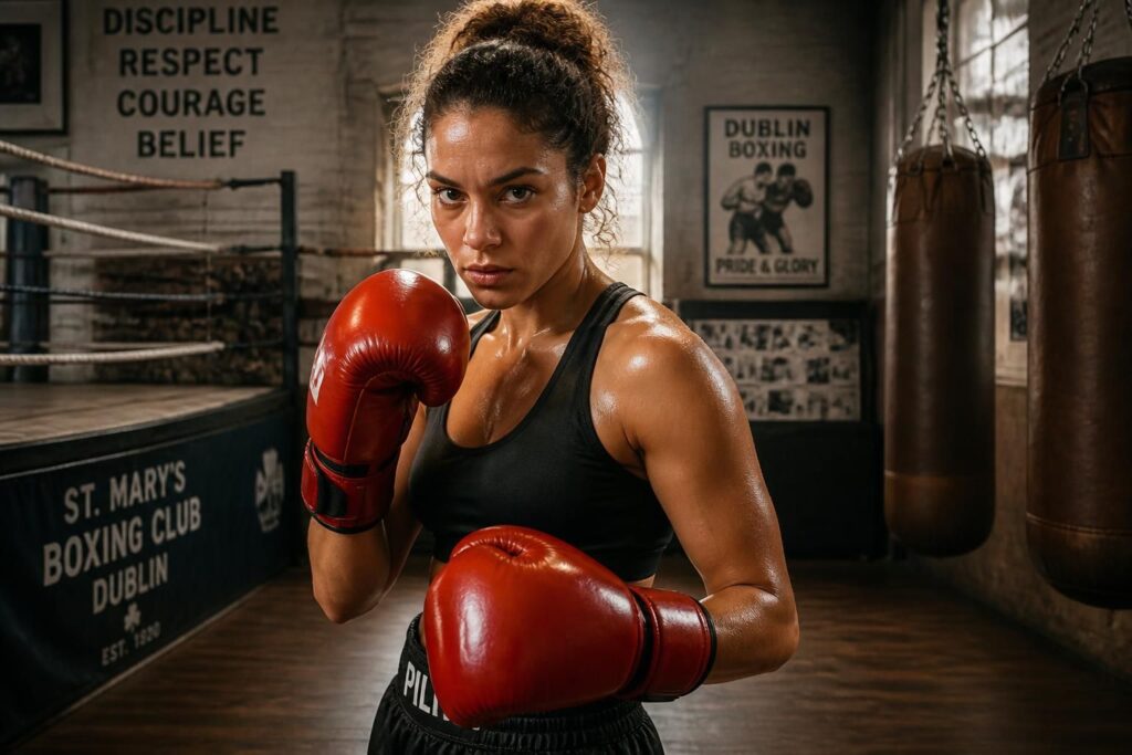 découvrez flora pili, l'héritière audacieuse de la boxe, qui relève un défi de taille à dublin, perpétuant l'héritage de mohamed ali avec passion et détermination.