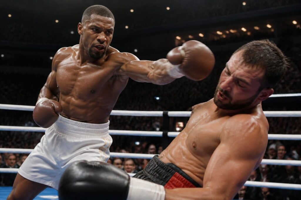 revivez le combat intense où anthony joshua, après un knockdown en 20 secondes, effectue un incroyable come-back pour battre kristian prenga par ko. un retournement spectaculaire en boxe à ne pas manquer !