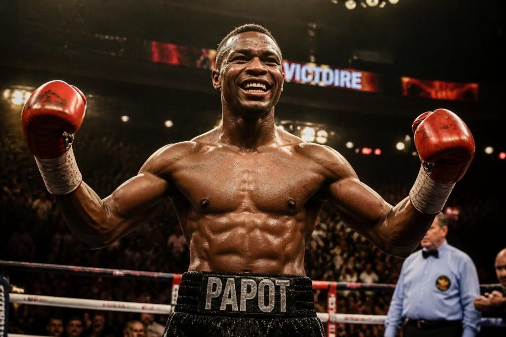 découvrez comment papot célèbre une victoire exceptionnelle en boxe, un exploit majeur qui promet de marquer les semaines à venir.