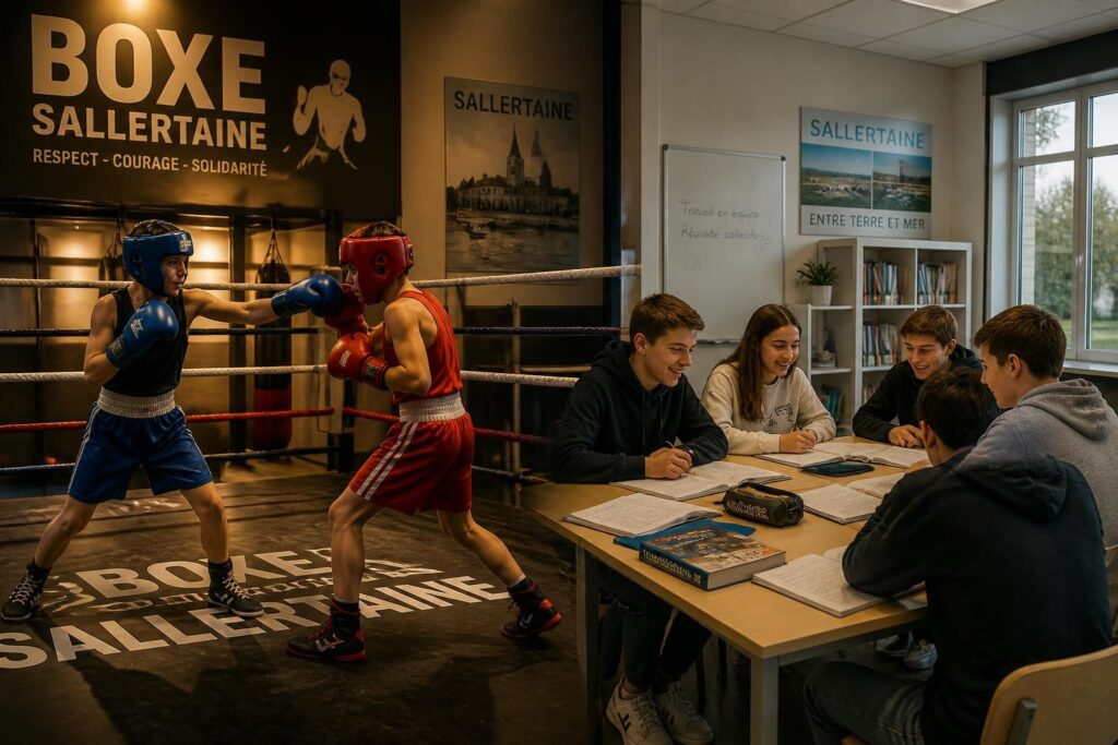 découvrez comment le club de boxe de sallertaine allie compétition sur le ring et solidarité à l'école, poursuivant son engagement pour l'entraide et le dépassement de soi.