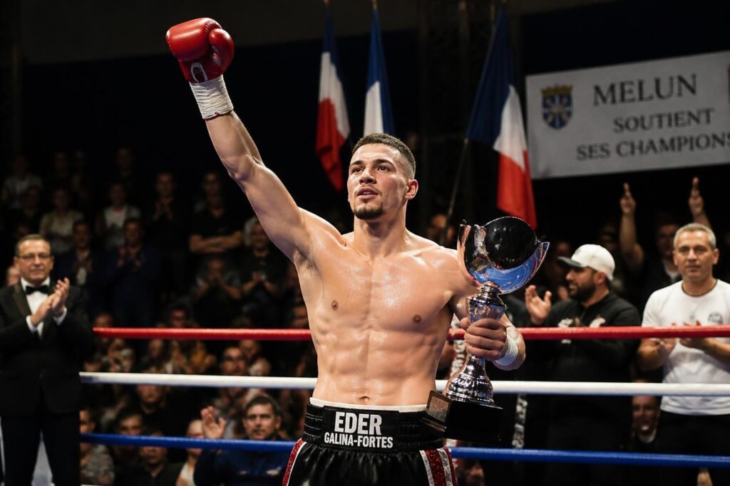 à melun, eder galina-fortes décroche le titre de champion de france en boxe anglaise, rendant un hommage vibrant au noble art dans un combat exceptionnel.