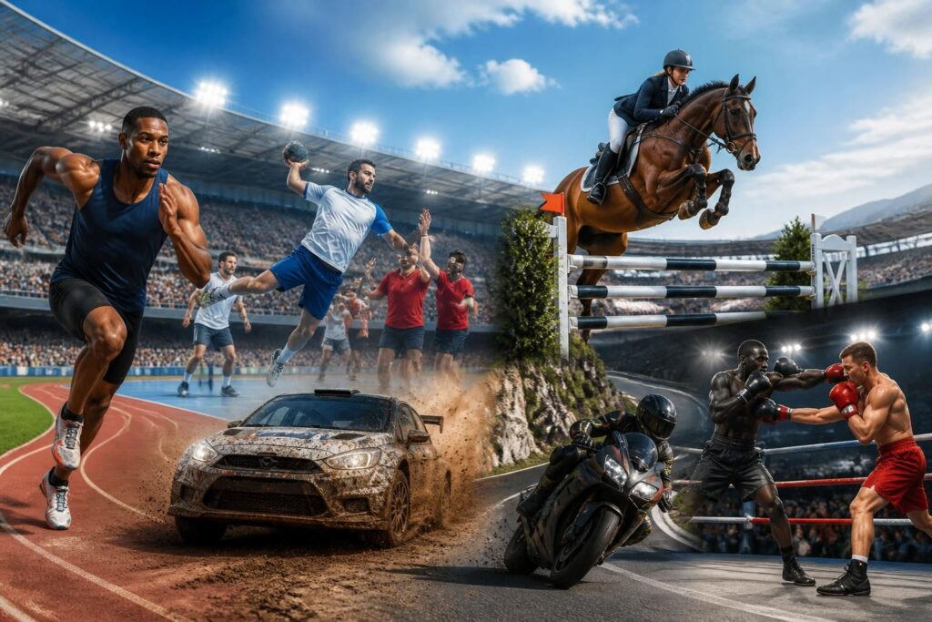 suivez toute l'actualité sportive en direct : athlétisme, handball, rallye, moto, boxe, équitation et bien plus. résultats, news et événements sportifs à ne rien manquer.