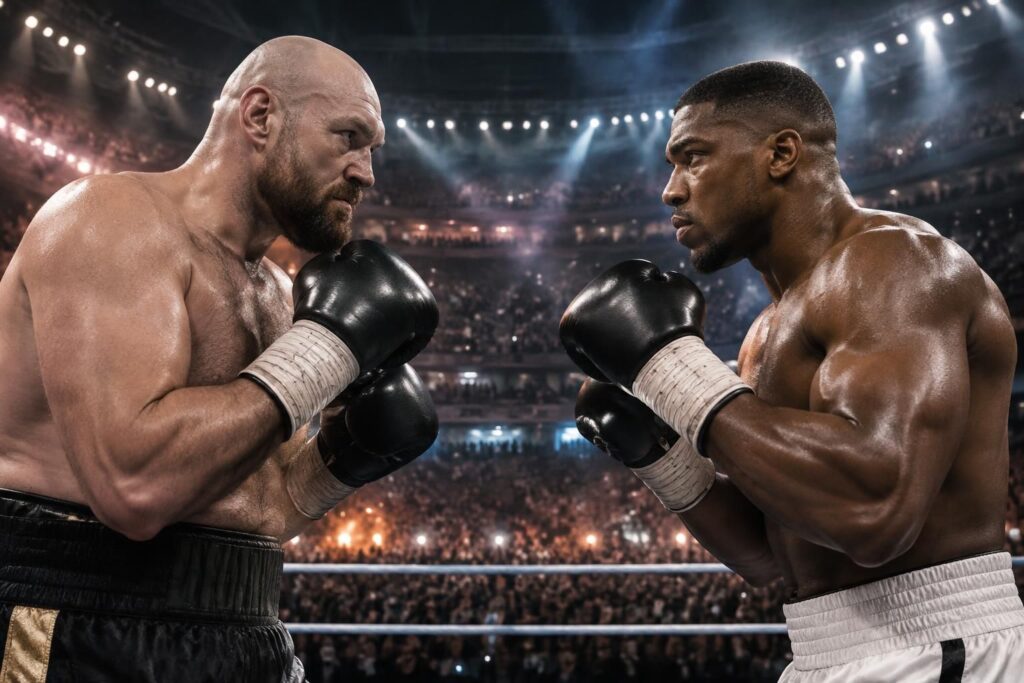 le duel très attendu entre tyson fury et anthony joshua a enfin une date officielle. découvrez les détails de ce choc majeur de la boxe.