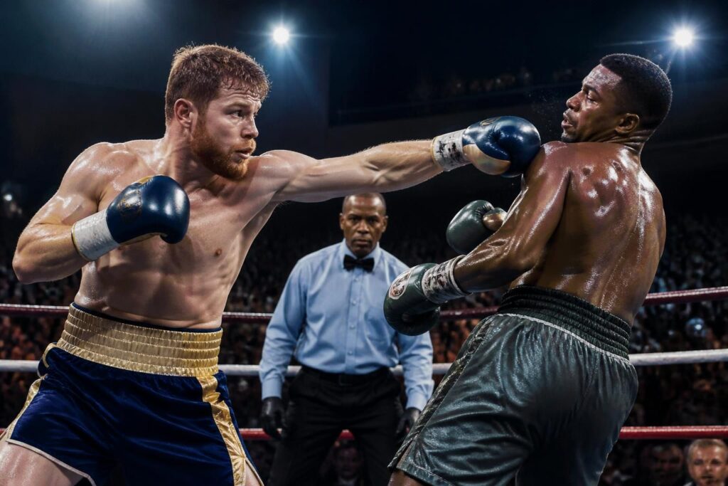 découvrez les moments clés et les actions les plus marquantes de la boxe présentés à la page 16.