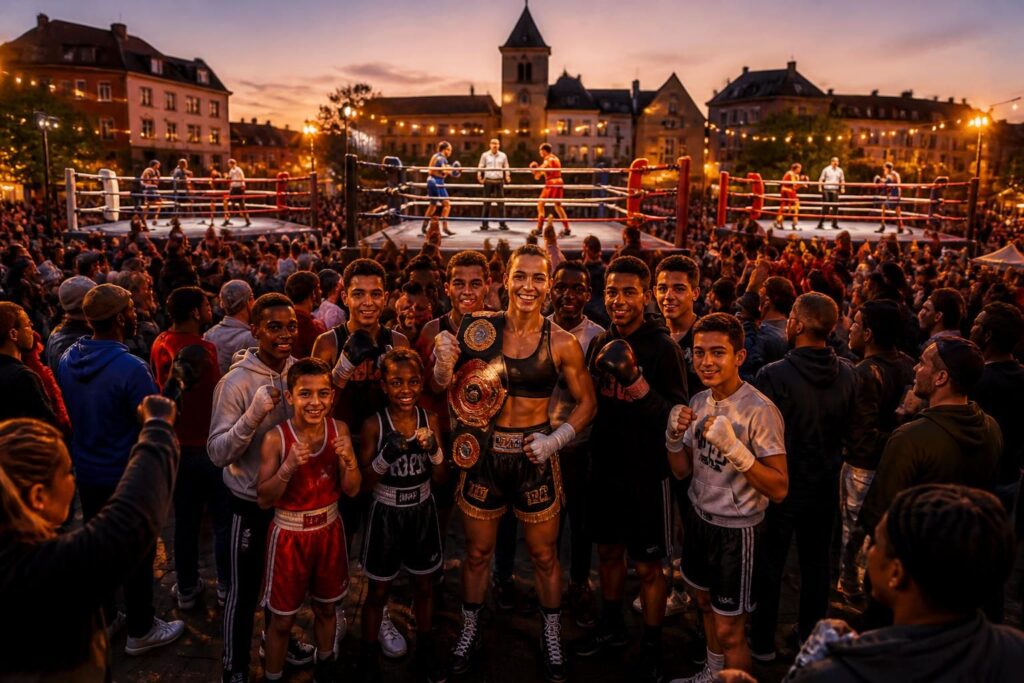 découvrez elbeuf sur fête 2026 avec trois rings installés en ville et la participation exceptionnelle d'une championne du monde pour célébrer la boxe dans une ambiance festive et sportive.