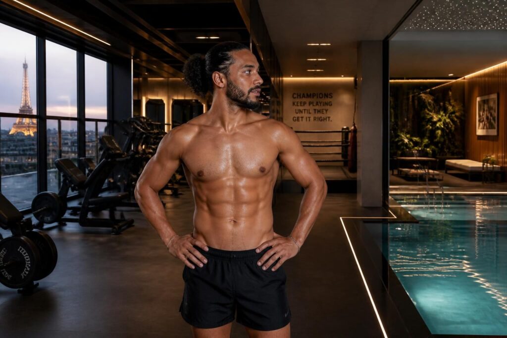 découvrez la transformation impressionnante de slimane dans un lieu parisien exclusif qui combine fitness, boxe, piscine et bien-être pour un équilibre parfait.