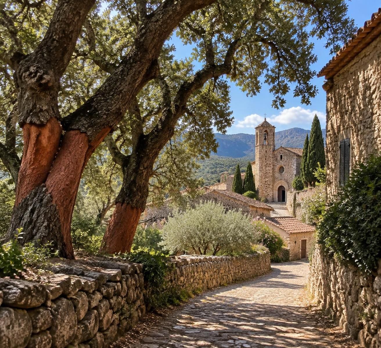 sous les chênes-lièges, découvrez saint-andré, un village où paysages méditerranéens et mémoire locale font résonner l’histoire.
