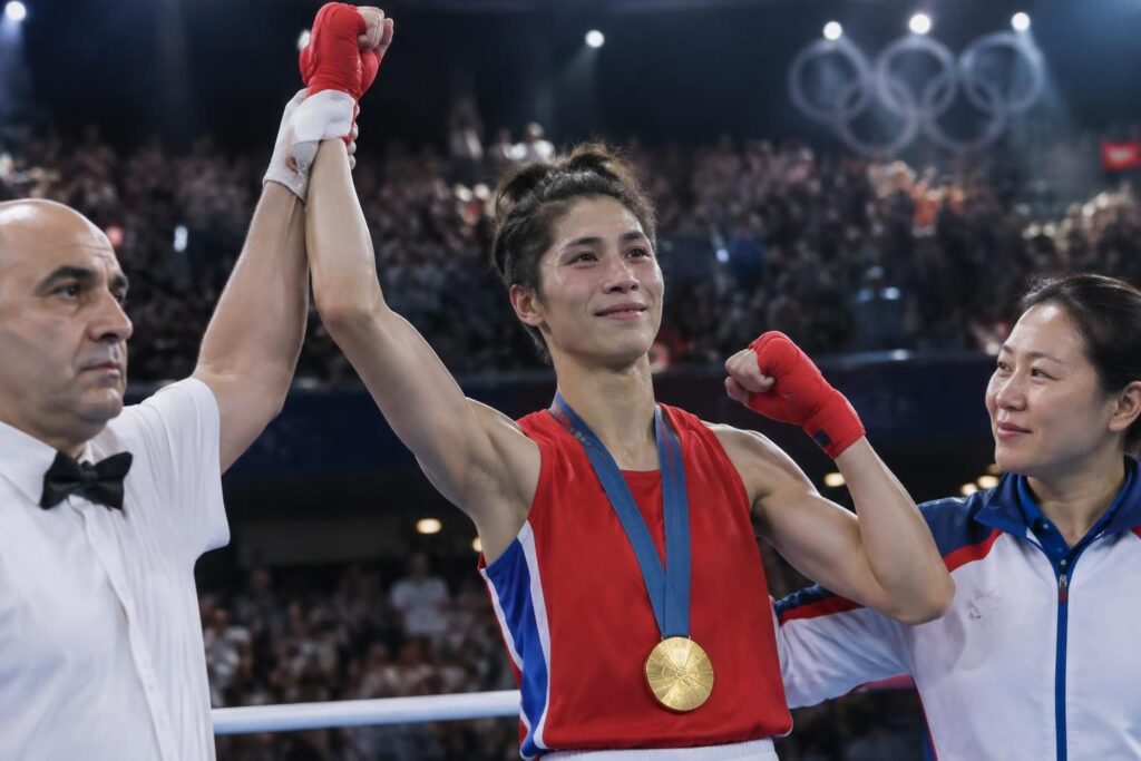 après la controverse des jo de paris, la boxeuse taïwanaise lin yu-ting remporte l’or et signe une victoire historique.