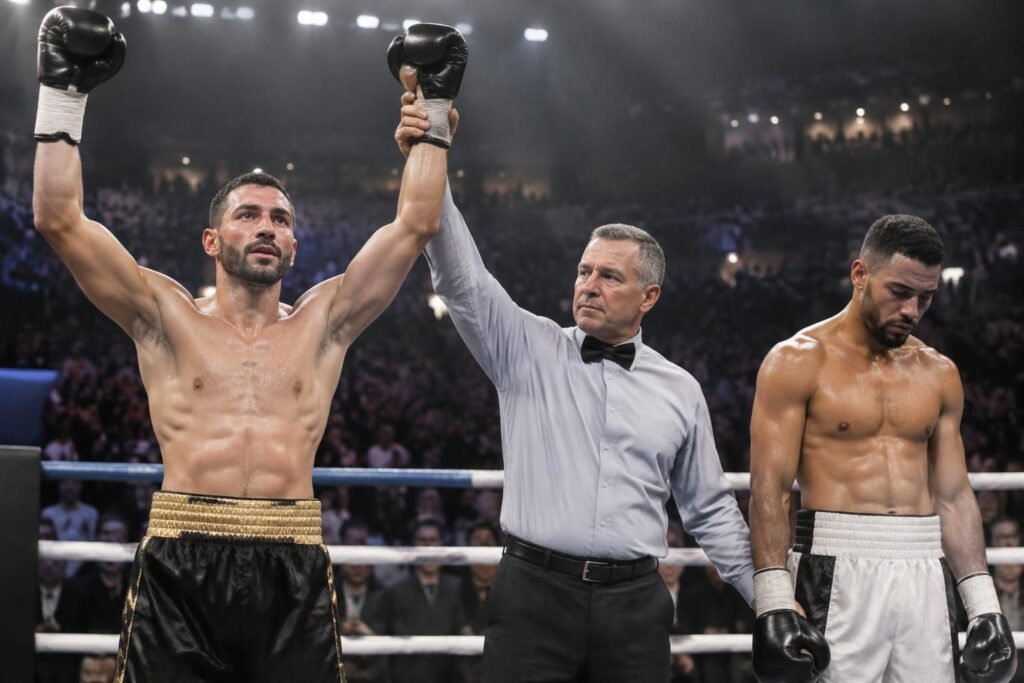 battu aux points à madrid, anas messaoudi voit l’espagnol aaron alhambra s’emparer du titre de champion d’europe.