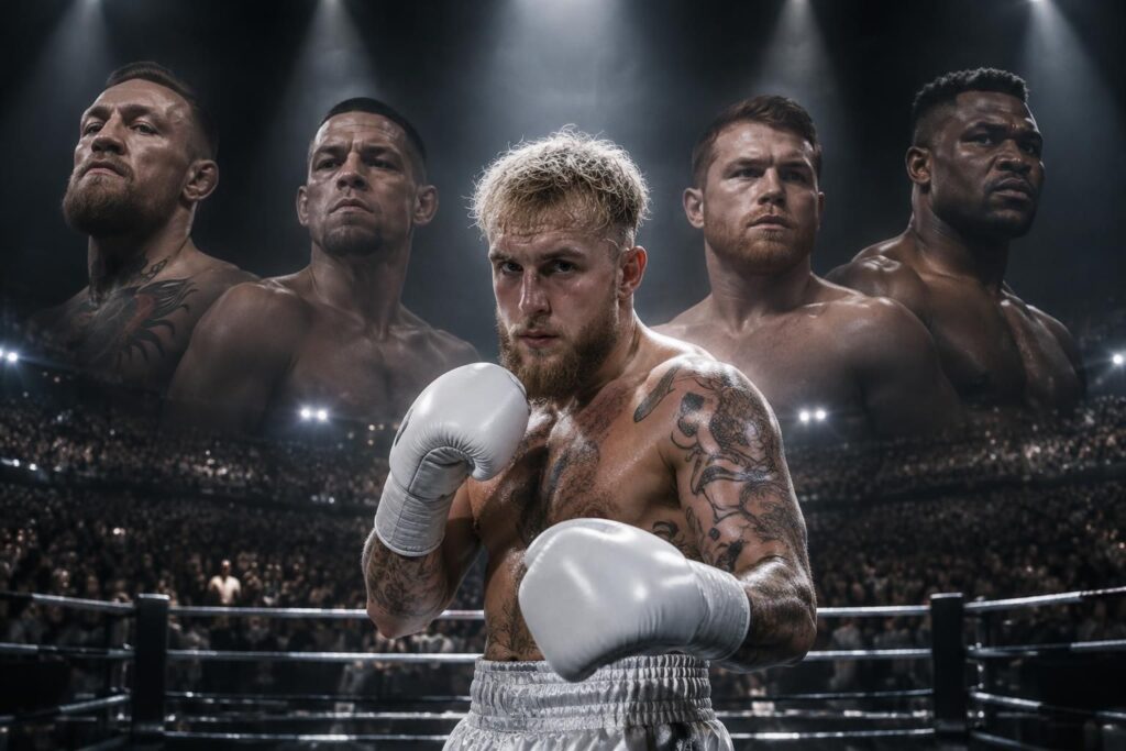 jake paul dévoile les stars de l’ufc et de la boxe qu’il pourrait affronter lors de ses prochains combats.