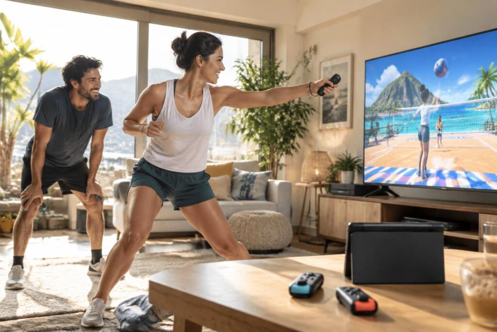 nous avons testé « nintendo switch sports resort » sur switch 2 : découvrez comment la nouvelle console ravive le plaisir de bouger et de jouer au sport à la maison.